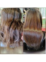 ラ テール バイ パーム ドゥ クープ(La Terre by perm de coupe)&nbsp;サラ艶ストレート