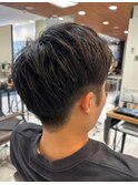 メンズツーブロックショート