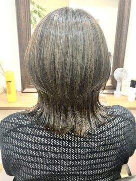 ギフト ヘアー サロン(gift hair salon) 【ミディアムくびれウルフレイヤー】原口健伸