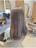  【ケアブリーチでつくる!!ツヤ感ホワイトグレージュ♪】