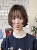 ボブ　前上がりボブ　ショートボブ　ショートパーマ