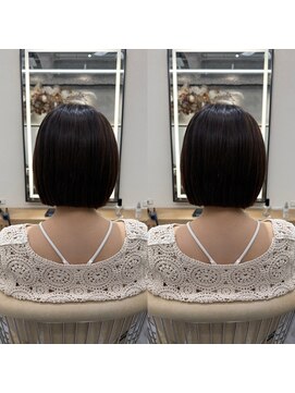 ロンドプロフィール 浦和(Lond profil) イメチェン　ボブ　外ハネボブ　美髪　ホワイトブロンド　韓国