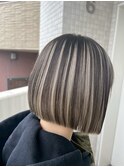 アンブレラカラーホワイトブロンドホワイトミルクティーカラー