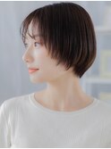 小顔シースルーバングショートカットレイヤーc7越谷20代30代40代