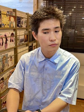 ラフ バイ マグ 南松本(R.A.F. by Mag) 松本スパイキーショートカットビジネスヘア短髪ツイストパーマ