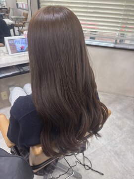 アジールヘア 東上野店(agir hair) ブリーチなし透明感オリーブベージュ【上野】