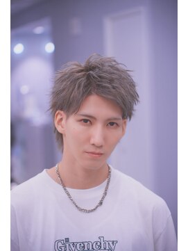 ポプルス(popls) ウルフカット/ショートウルフ/スパイキーウルフ/グレージュ