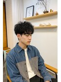 メンズカット×ゆるめシャドウパーマ