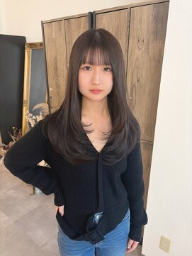 ミョンシル 【myonsil 松本】レイヤーカット/ダークブラウン