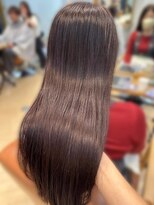 ユニ バイ マグ 長野店(Uni.by Mag)&nbsp;ツヤ髪髪質改善カラーラベンダーベージュレイヤーカット