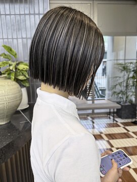 ノード(NODE) 栄ナチュラルボブ大人垢抜けハイライト