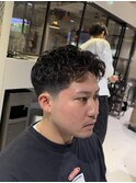 MEN’S HAIR/サーフカール/刈り上げセンターパート/F