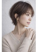 ミセスショート×白髪ぼかしカラー３０代４０代５０代６０代