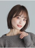 20代/30代/40代韓国レイヤーナチュラルパーマボブ28
