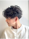 ブルーブラックリラックスウェーブショート