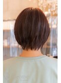 ♪オリーブグレー大人ガーリーココアベージュ小顔レイヤー前髪