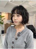 ボブのドライパーマ/ふわふわガーリーボブ/フレンチボブ