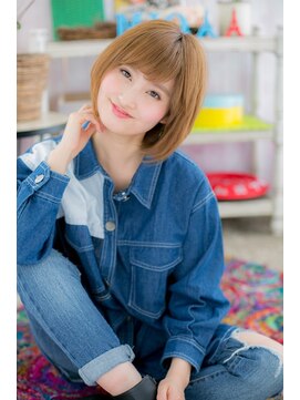 ヘアアンドビューティー ミック(Hair & Beauty miq) ハイトーンカラー☆ラブカジュアルマッシュ【miｑ阿佐ヶ谷】