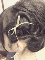 ナンバー イル デュッカ 札幌(N° il duca) ハート型ヘアアレンジ(捻り)