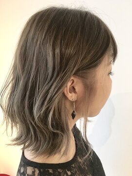 フレイムスヘアデザイン(FRAMES hair design) ボブディ×インナーカラー×波ウェーブ