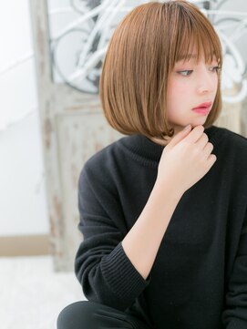 モッズヘア 越谷(mod's hair) *mod's越谷*横顔美人外国人風インナーカラー前下がりボブディe!