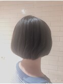 EIGHT溝の口】お客様スタイル_デザインカラー切りっぱなしボブ
