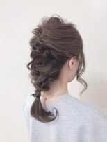 アナザヘアー なんば 高島屋前店(ANAZA hair)&nbsp;編み込み＆ロープ編みのミックスダウンスタイル♪