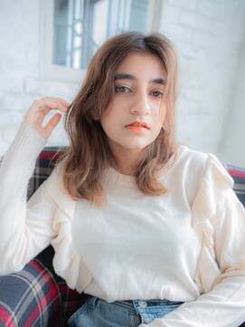 美容室 コーストアール 稲毛店(coast-R) ゆる巻きセンター分け【稲毛】