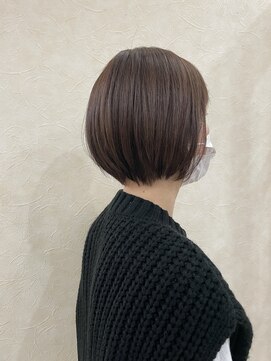 トップヘアー 本店(TOP HAIR) マロンベージュ_束間ショート