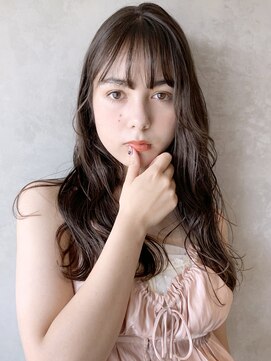 アイティーバイアルバム 下北沢店(IT by ALBUM) ウェットウェーブ_くびれヘアツートンカラーアースカラー_7920