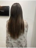 コントラストハイライト/ナチュラルエクステ/プルエクステ/巻髪