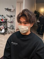 コワファーストナガサキシャンプーボーイ(COIFF1RST NAGASAKI SHAMPOO BOY)&nbsp;ソフトツイストスパイラル×マッシュセンターパート