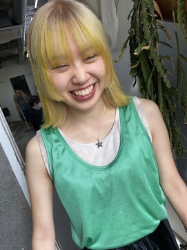 フィン(fin,) fin,/外ハネボブ/セクションカラー/グラデーションカラー