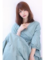 オーロ 緑地公園店(ORO)&nbsp;ことりベージュローライト大人かわいい小顔スリークボブ大人ボブ