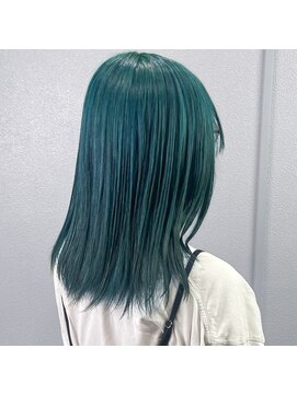 ミル 今治(1003 mille IMABALI) ブルーグリーン/ブルーカラー/グリーンカラー/ミディアムヘア