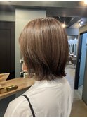 透明感ミディアムレイヤーボブ/20代30代40代