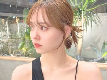 アッシュ 中野店(Ash)の写真/第一印象を決める髪型に最重要なのは《顔まわり》小顔効果抜群の技術で可愛い顔まわりの韓国風カットも◎