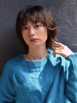 シーン(SCENE)&nbsp;ウルフヘア　レイヤースタイル　オレンジブラウン【天神/今泉】