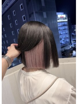 リグ 横浜(Lig.) インナーカラー/ホワイトピンクカラー/ブリーチハイトーンカラー