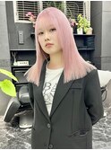 韓国風《ペールピンク》ハイトーン/ケアブリーチ/ダブルカラー