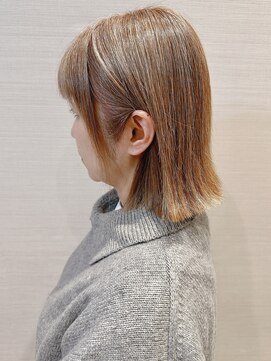 コーエン(cowen) 大人かわいい☆ハイトーンが映える外ハネボブ♪/ハイライト