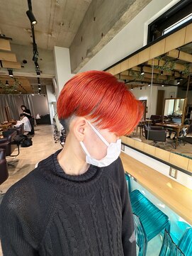 トゥルース 獨協大学前店(Hair&Make TRUTH) 艶感オレンジカラー