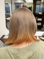 ルイ(ROUIS produced by LUCK 津田沼) ROUIS 津田沼 裾 ミルクティー×オレンジ