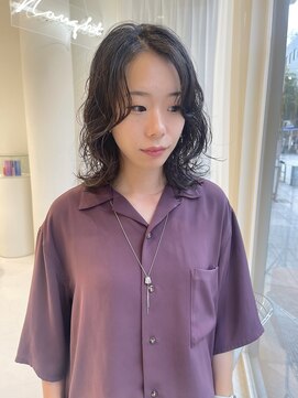 ハイブ 金沢(Hive) ニュアンスパーマスパイラルラブウェーブミディアムレイヤー