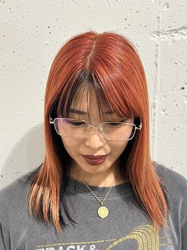 アルバサンス(albasanz) アプリコットオレンジダブルカラー