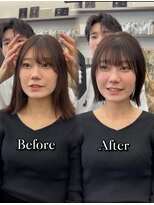 ビュー トウキョウ(VIEW TOKYO) お客様Before &after くびれボブ/ぷつっとボブ/似合わせカット