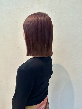 サロンドオクシー(Salon de OXY) ブリーチなしピンクボブ