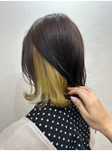 インナーカラー×イエロー