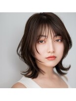 モンド ヘアクリエーション 西田店(monde hair creation)&nbsp;【monde】ヘーゼルブラウンカラー×ふんわり外ハネボブ