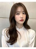 銀座/銀座駅/韓国/レイヤーカット/顔周り/前髪カット/ストレート